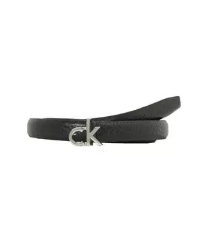 Ремень женский Calvin Klein кожаный двухсторонний, черный