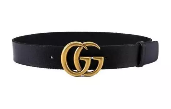 Ремень женский Gucci кожаный, черный