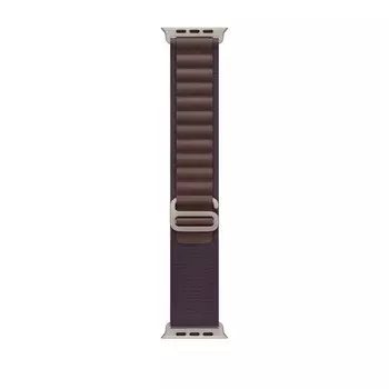 Ремешок Apple Alpine Loop Indigo, 49 мм, Large, Natural Titanium Finish
