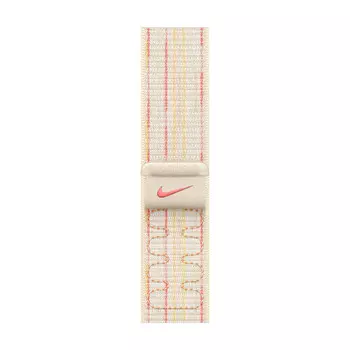 Ремешок Apple Nike Sport Loop, 46 мм, Starlight/Pink