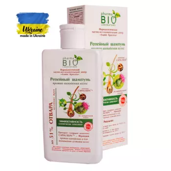 Репейный шампунь против выпадения волос Bio Pharma, 200 мл