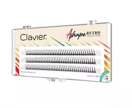 Ресницы Clavier Ashape C 0.1,14 мм