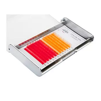 Ресницы Color Mix - Красный, 0.07, C Looksus Lashes