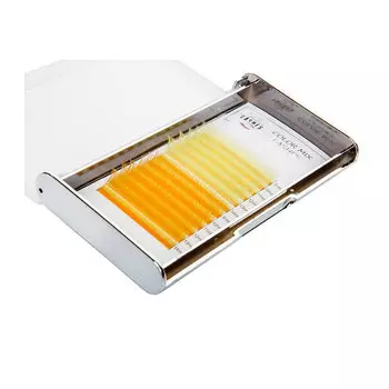 Ресницы Color Mix - Желтый, 0.07, D Looksus Lashes