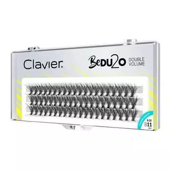 Ресницы двойной объем 11мм Clavier, BeDU2O