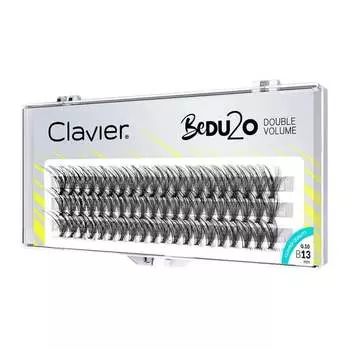 Ресницы двойной объем 13мм Clavier,BeDU2O