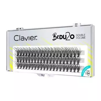 Ресницы двойной объем 14мм Clavier,BeDU2O