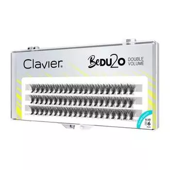 Ресницы двойной объем 6мм Clavier, BeDU2O