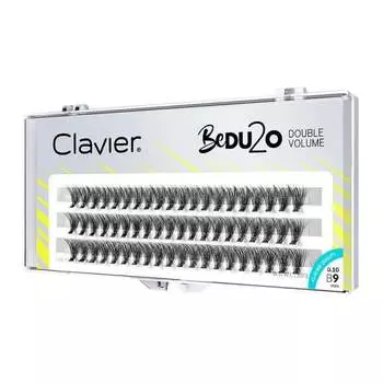 Ресницы двойной объем 9мм Clavier, BeDU2O