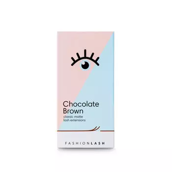 Ресницы Fashion Lash Chocolate Brown D 0.07, 7 мм