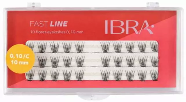 Ресницы Fast Line 10 мм Ibra