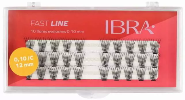 Ресницы Fast Line 12 мм Ibra