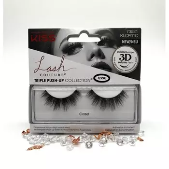 Ресницы Kiss Lash Couture Triple Push-Up Collection 73521 KLCP01C 3D Эффект