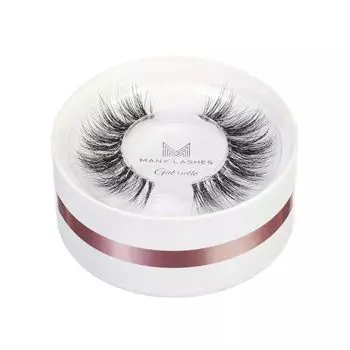 Ресницы на полоске gl-11, 10-15 мм, бесцветная полоска, 1 упаковка. Many Lashes Gabrielle