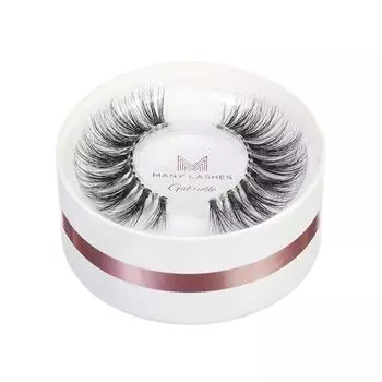 Ресницы на полоске gl-17, 10-15 мм, бесцветная полоска, 1 упаковка. Many Lashes Gabrielle