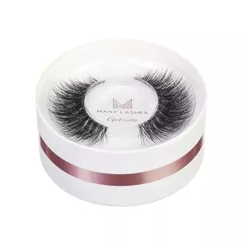 Ресницы на полоске gl-18, 10-15 мм, бесцветная полоска, 1 упаковка. Many Lashes Gabrielle
