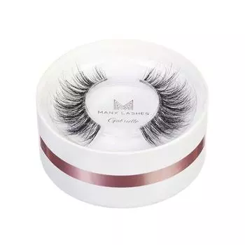 Ресницы на полоске gl-19, 11-15 мм, бесцветная полоска, 1 упаковка. Many Lashes Gabrielle