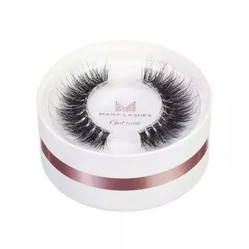 Ресницы на полоске gl-20, 13-16 мм, бесцветная полоска, 1 упаковка. Many Lashes Gabrielle