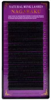 Ресницы Nagaraku Mink D 0,05 9мм, 16 полосок Project Lashes