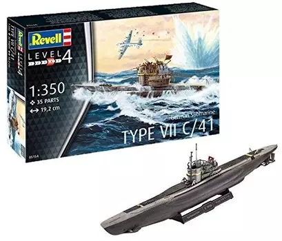 Revell, Подводная лодка Тип VII, Модельный комплект, 12+