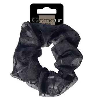 Резинка для волос Glamour, ободок для волос из тюля, черный