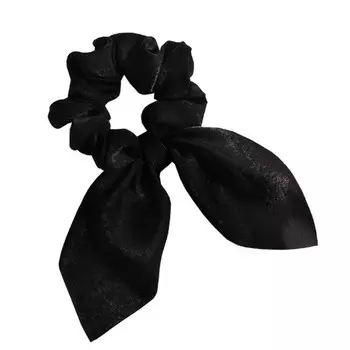 Резинка для волос, шарф короткий, черный PIN UP GUM75CZ Ecarla