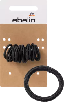 Резинки для волос мини черные 18 шт. ebelin