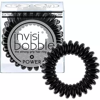 Резинки для волос Power True Black, 3 шт., Invisibobble