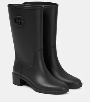 Резиновые сапоги double g Gucci, черный