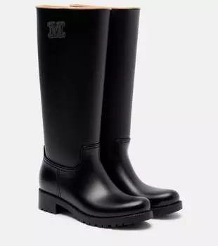 Резиновые сапоги Monogram Max Mara, черный