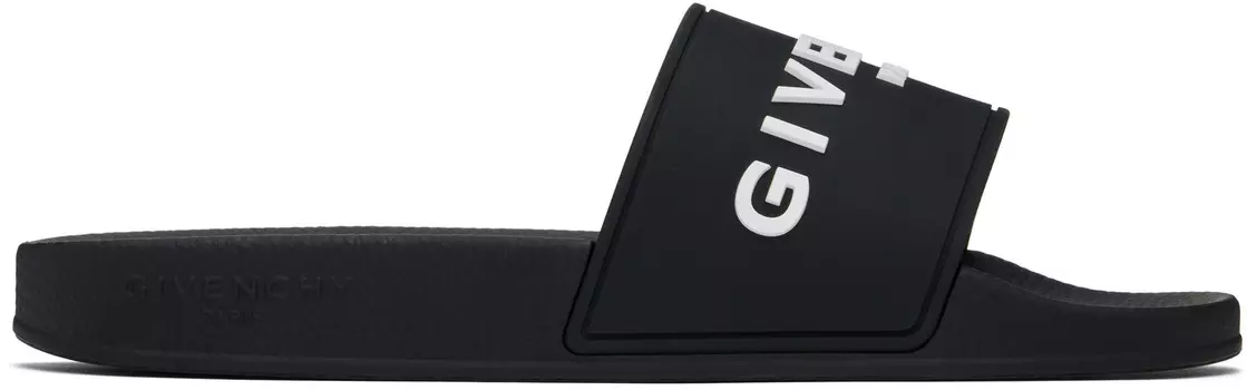 Резиновые шлепанцы для бассейна Givenchy, черный
