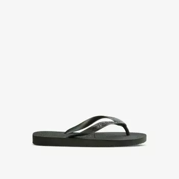 Резиновые шлепанцы с тисненым логотипом Tiras Havaianas, зеленый