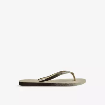 Резиновые шлепанцы Slim Sparkle II Havaianas, бежевый