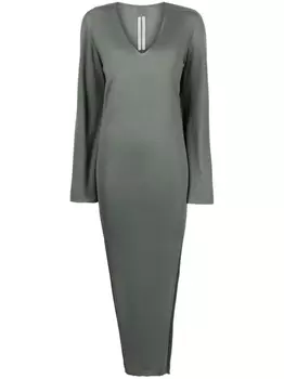 Rick Owens кашемировое платье, зеленый