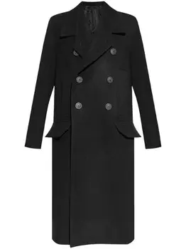 Rick Owens офицерское пальто, черный
