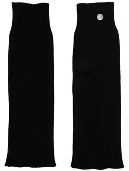 Rick Owens шерстяные манжеты в рубчик, черный