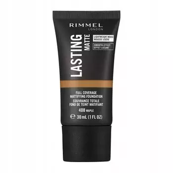 Rimmel Lasting Matte 408 тональный крем с эффектом кленового лица 30 мл Inna marka