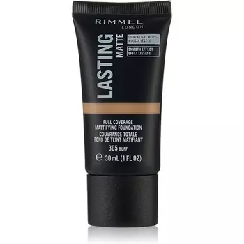 Rimmel Lasting Matte Легкая тональная основа с полным покрытием 30 мл 305 Buff Bourjois
