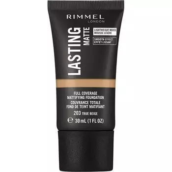 Rimmel London Lasting Matte Foundation 203 True Beige 30мл