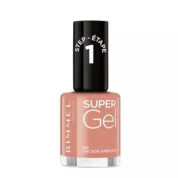 Rimmel, London Super Gel, гель-лак для ногтей 011 - Arcade Apricot, 12 мл