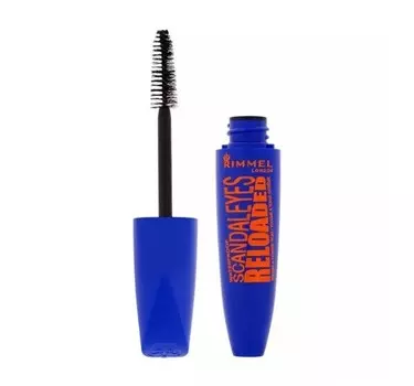 Rimmel, Scandaleyes Reloaded, водостойкая тушь для ресниц 001 черная, 12 мл