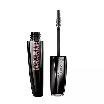 Rimmel, Wonder'Bond, Удлиняющая тушь для ресниц с укрепляющей сывороткой и биотином, 001 Черный, 11мл