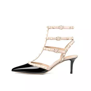 Римские сандалии женские Lukecsion, цвет Three with lacquered black (6cm)
