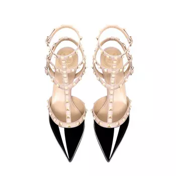 Римские сандалии женские Lukecsion, цвет Three with lacquered white (8cm)