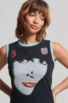 Ringspun Allstars KB с графикой Superdry, черный