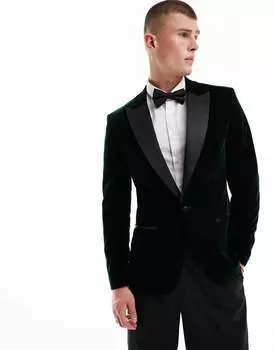 River Island – черный бархатный смокинг