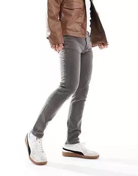 River Island – Mercury – Темно-серые джинсы узкого кроя