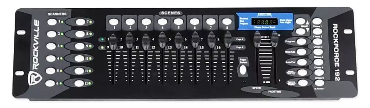 192-канальный контроллер освещения Rockville Rockforce DMX Light/Fog