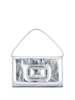 Roger Vivier мини-сумка Pilgrim, серебряный
