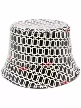 Roger Vivier панама с монограммой, черный
